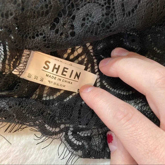 🔴5/$25 Sexy Black Lace Teddy - SHEIN, S - Picture 3 of 4